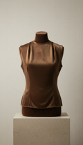 Silk Blouse in Velvet Mocca